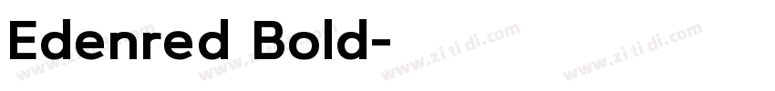 Edenred Bold字体转换